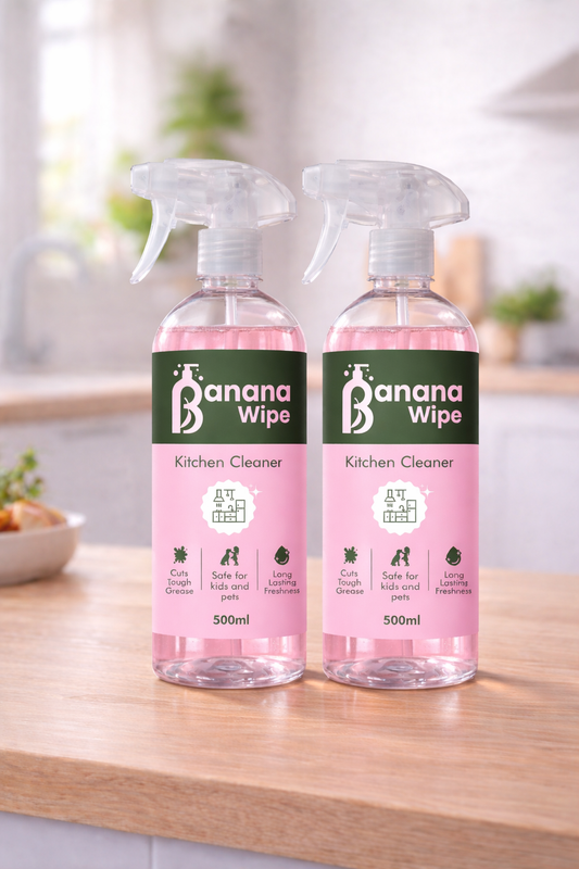 Banana Wipe Kitchen Cleaner Spray and Degreaser I 500 ml I Pack of 2