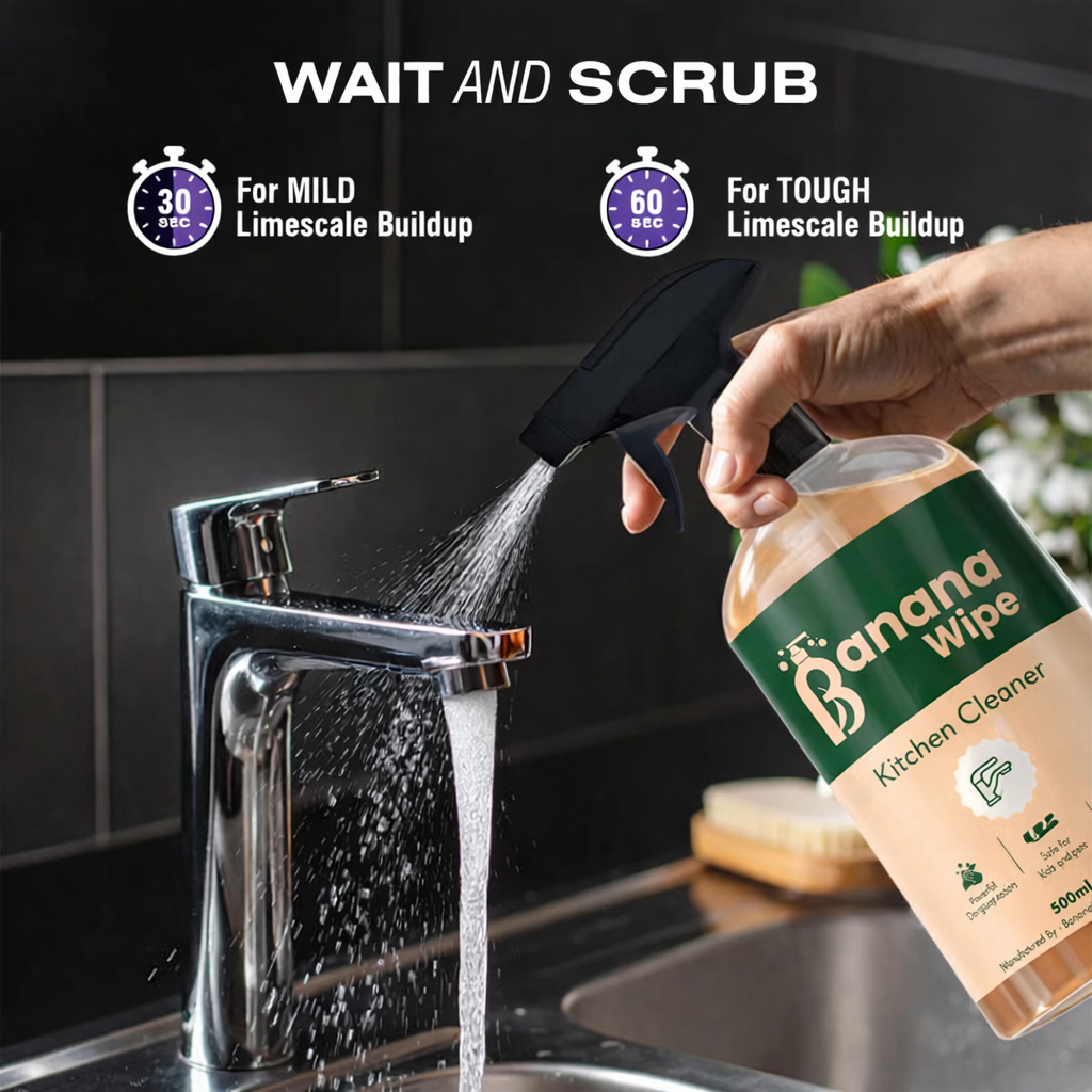 Banana Wipe Tap & Limescale Cleaner Spray - 500 ml