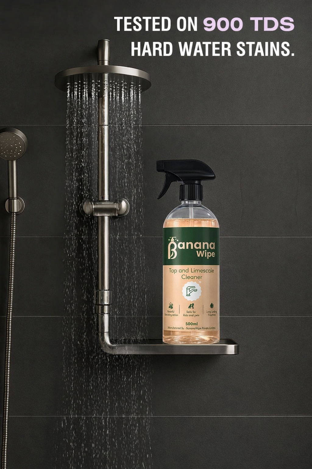 Banana Wipe Tap & Limescale Cleaner Spray - 500 ml